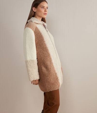 Knitted Patchwork Coat