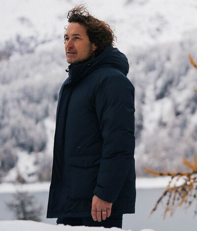 Down Jacket with Cashmere Lining