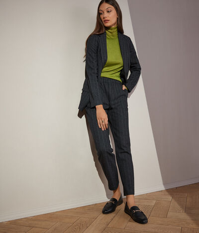 Pinstriped Trousers
