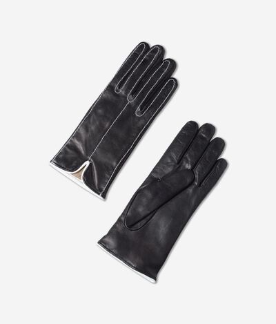 Cashmere and Leather Gloves