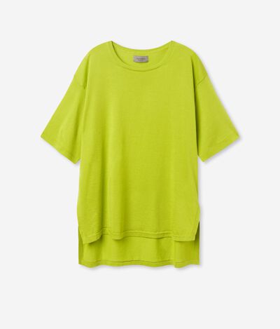 Oversized Silk and Cotton T-shirt