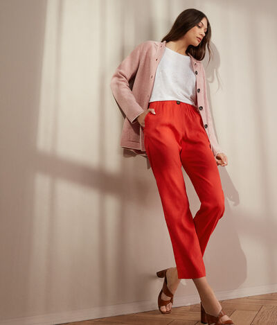 Linen and Viscose Trousers