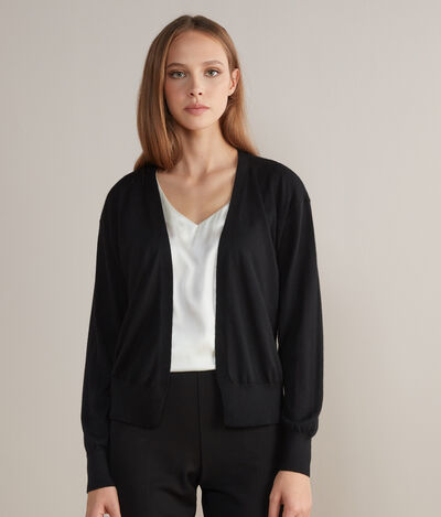 Ultralight Cashmere Cropped Cardigan