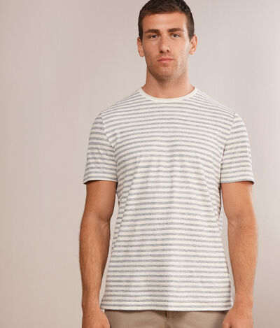 Two Tone Striped Jersey T-shirt