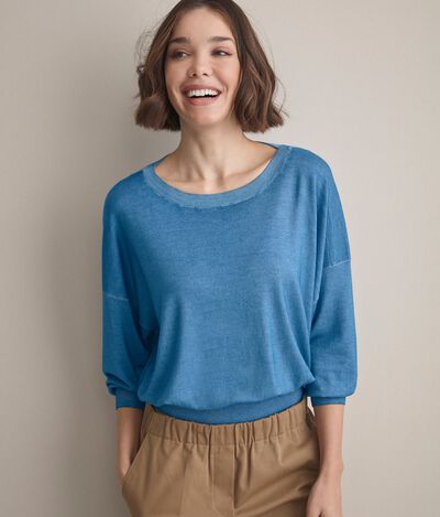 Ultralight Cashmere Jumper with Wide Sleeves