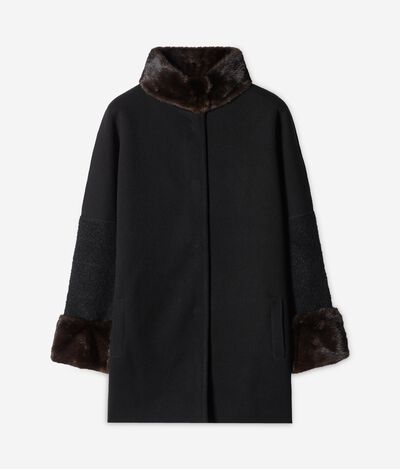 Mink And Boucle  Coat