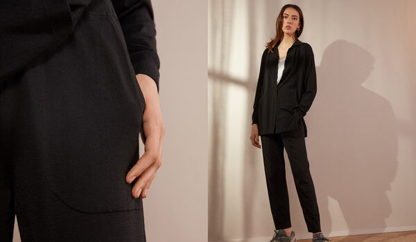 Oversized Ultrafine Cashmere Trousers
