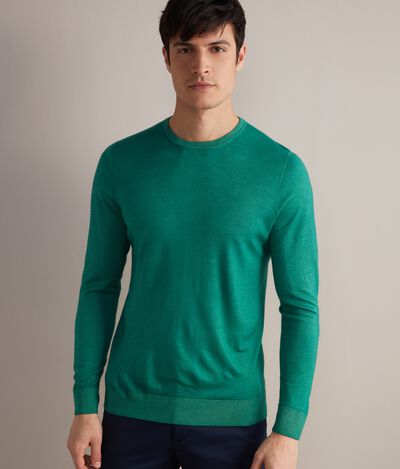 Ultralight cashmere crew neck sweater