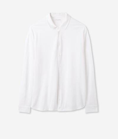 Cotton and Silk Piqué Shirt