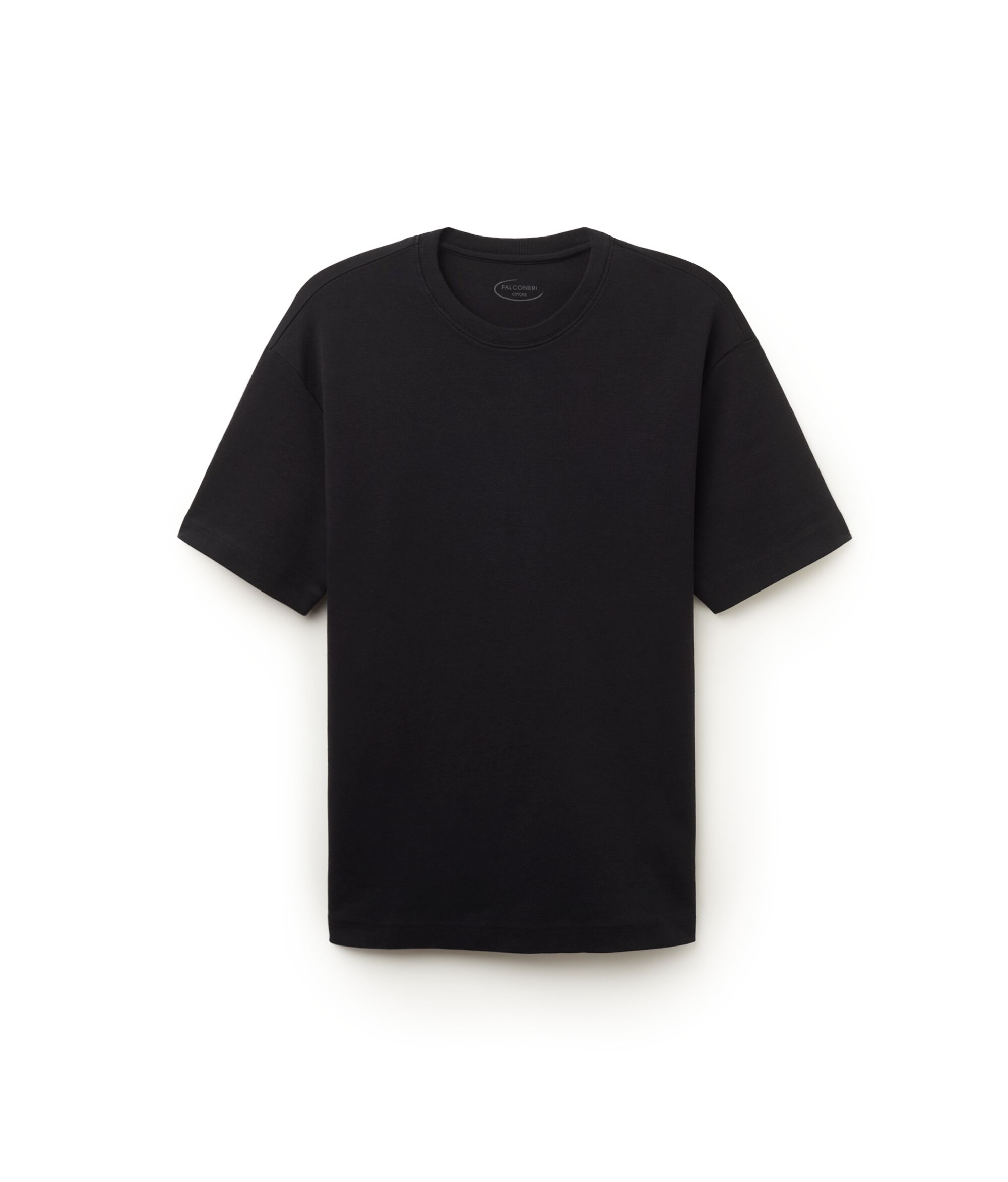Rundhals-T-Shirt aus Baumwolljersey