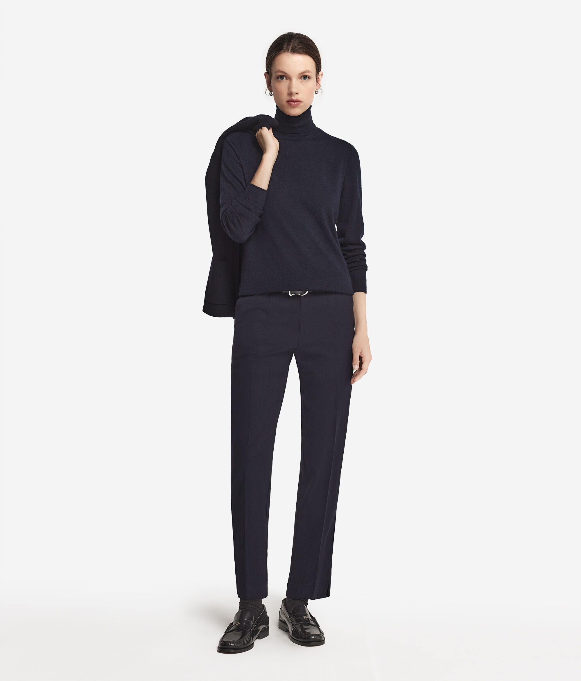 Col roulé femme en cachemire ultra-fin