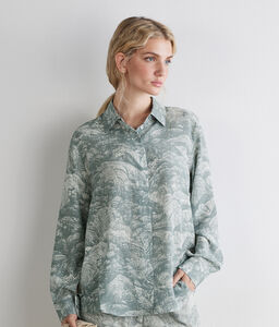 Camicia con colletto in seta stampata - LIGHT_BLUE - DMLA426_color_9423