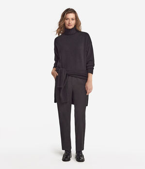 Ultrasoft Cashmere Balıkçı Yaka Maksi Kazak