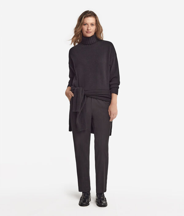 Camisola Oversize de Gola Alta em Ultrasoft Cashmere