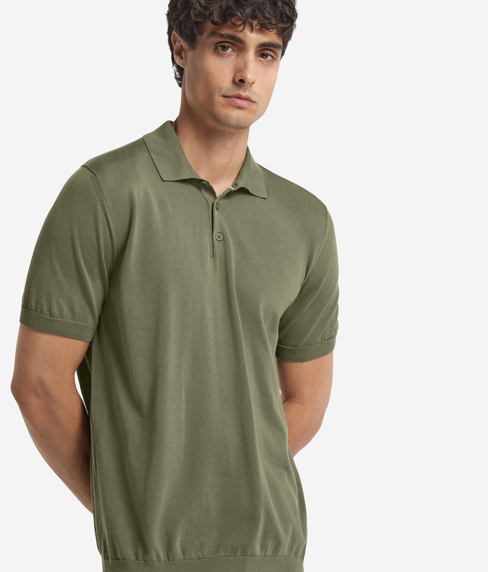 Short-Sleeved Fresh Cotton Polo Shirt