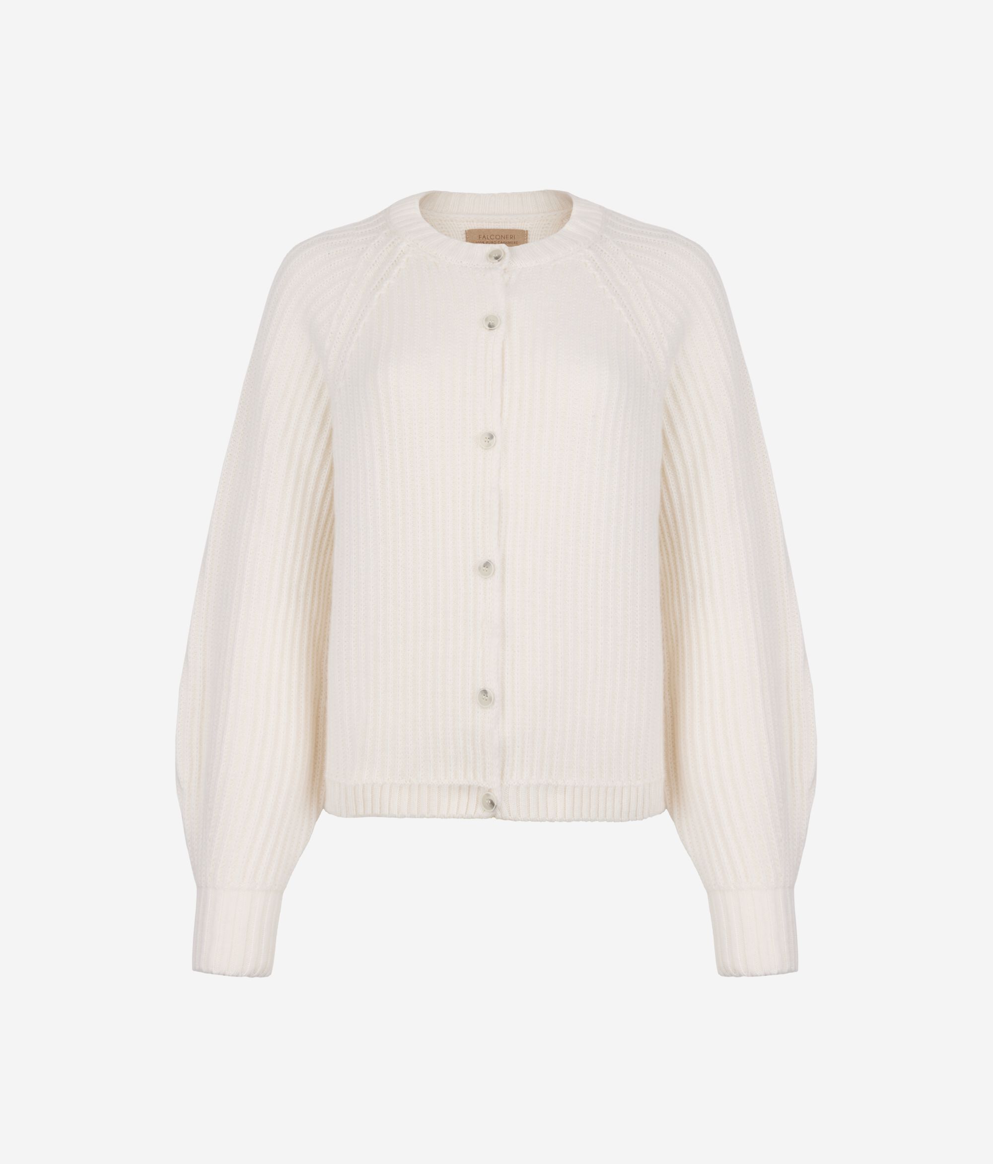 Кардиган из ультрамягкого кашемира в рубчик