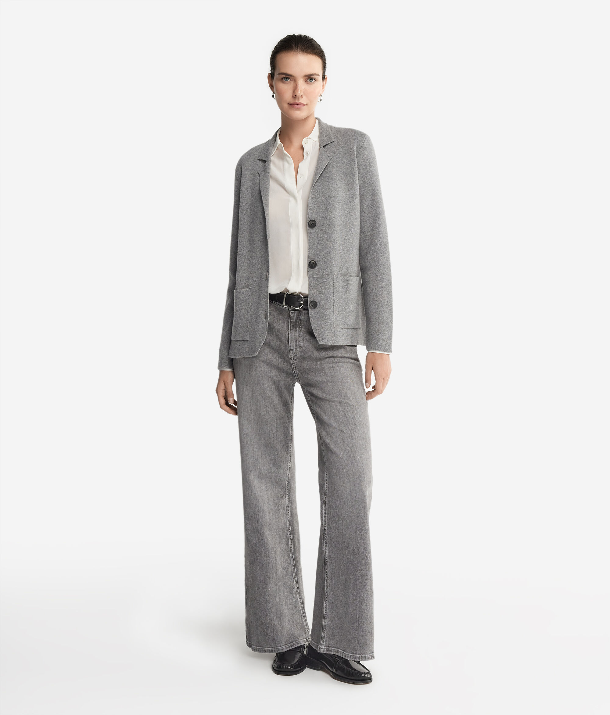 Tweedblazer aus Wolle