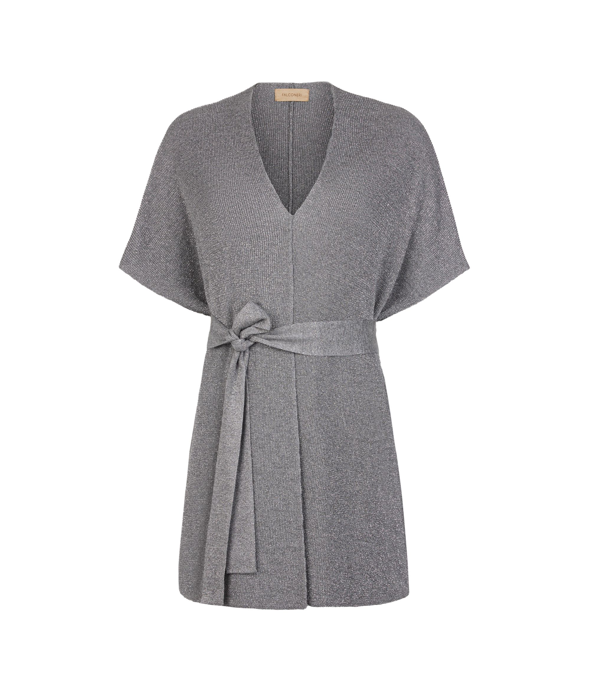 Kimono z Příze Lamé s Žebrováním