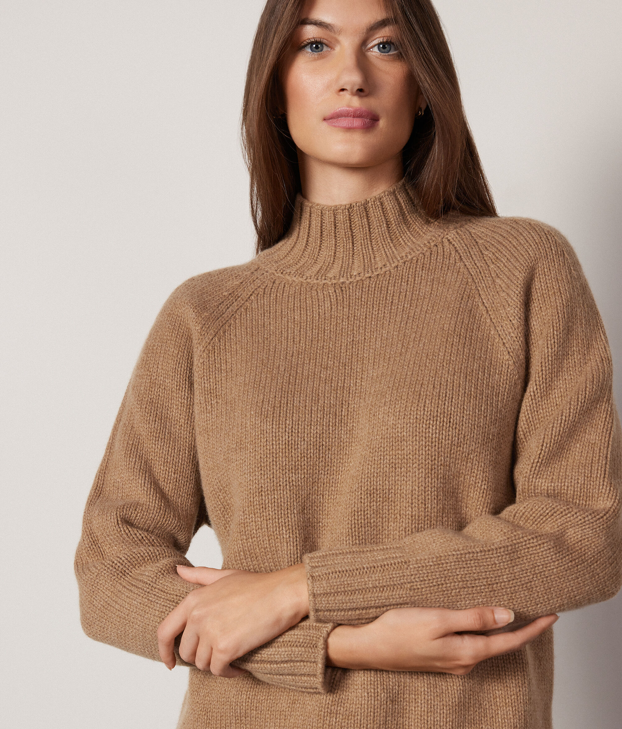 Maglia Collo Alto in Cashmere Ultrasoft Tricot