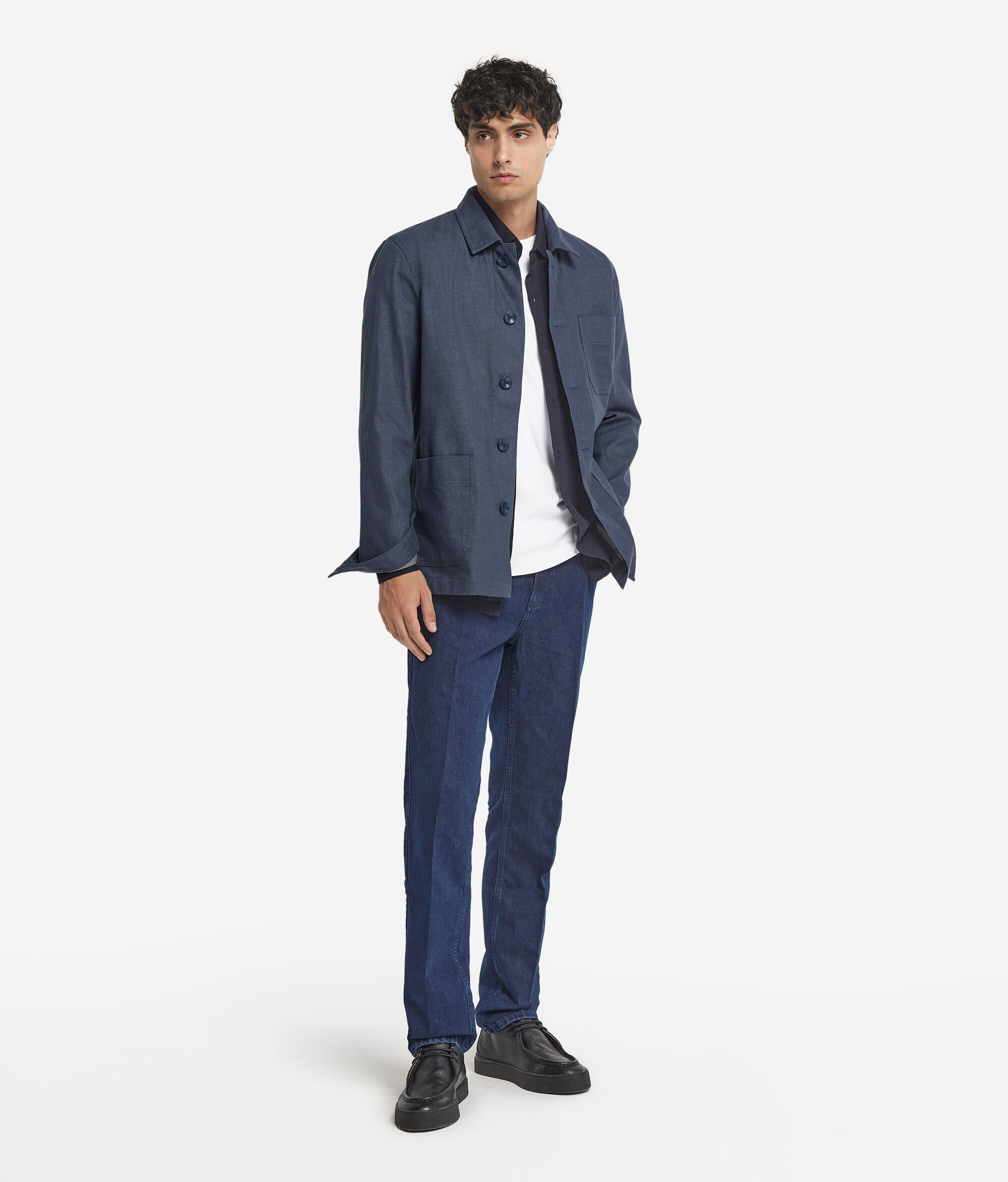 Veste style travail en denim