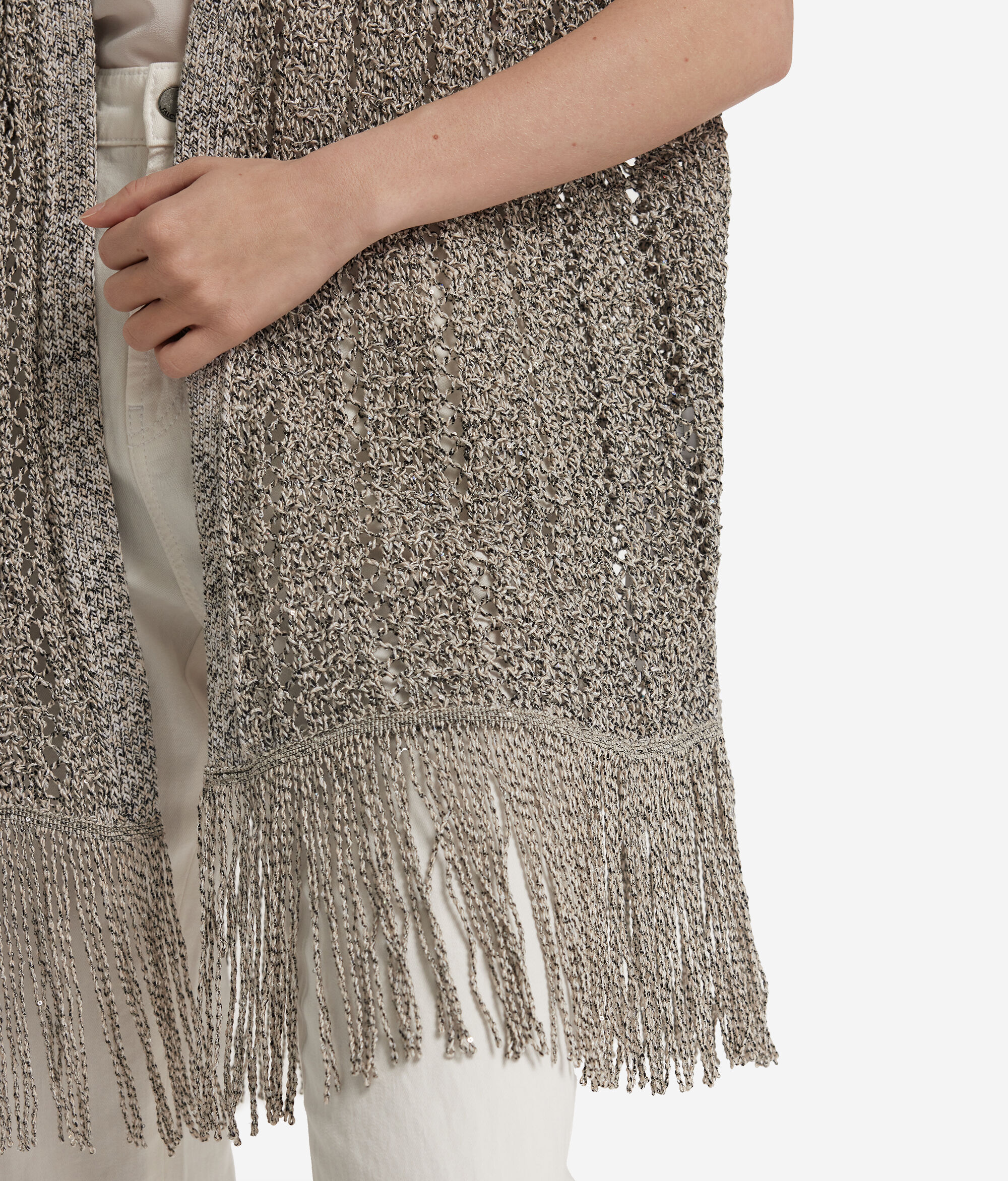 Накидка-кимоно с пайетками