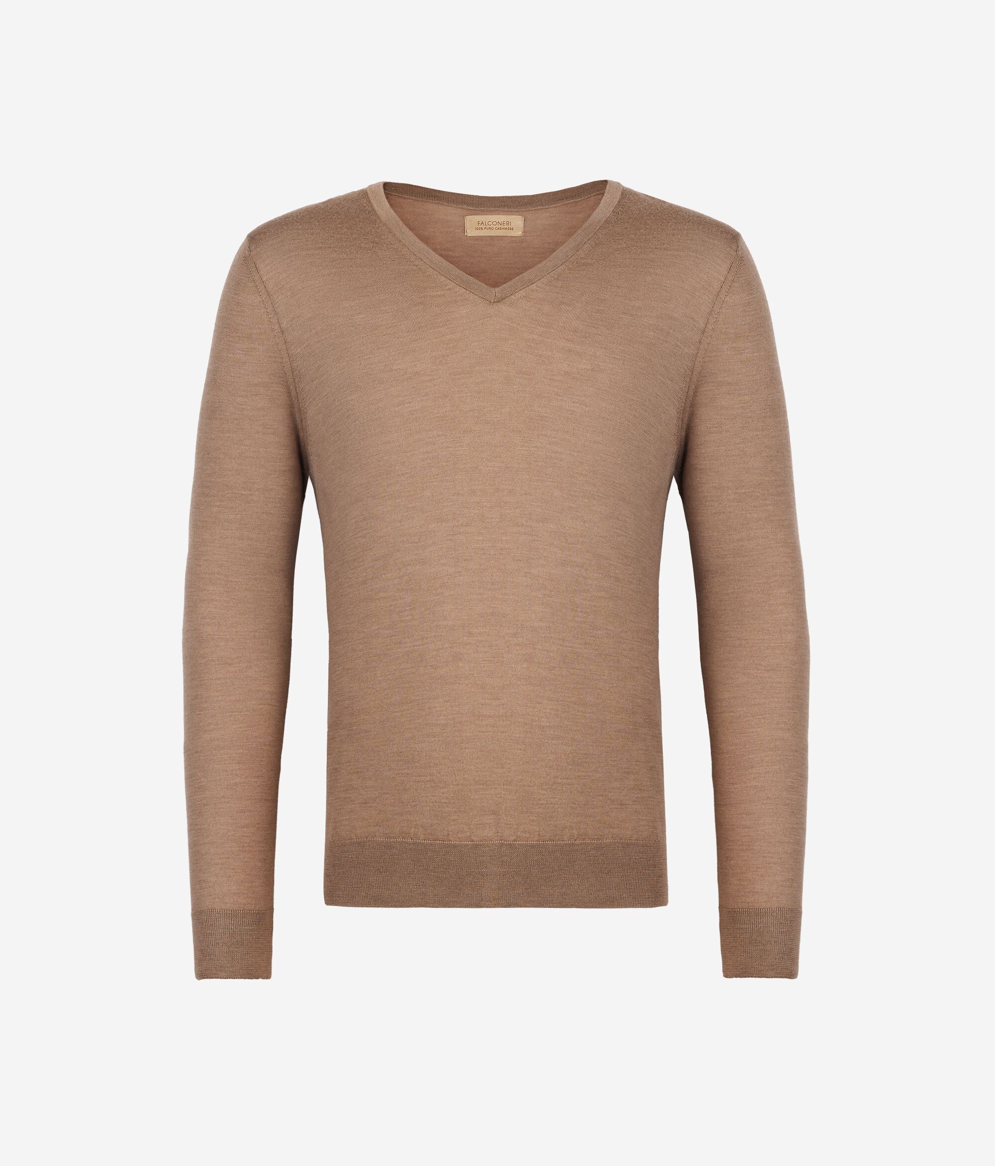 Camisola com Decote em V em Ultrafine Cashmere
