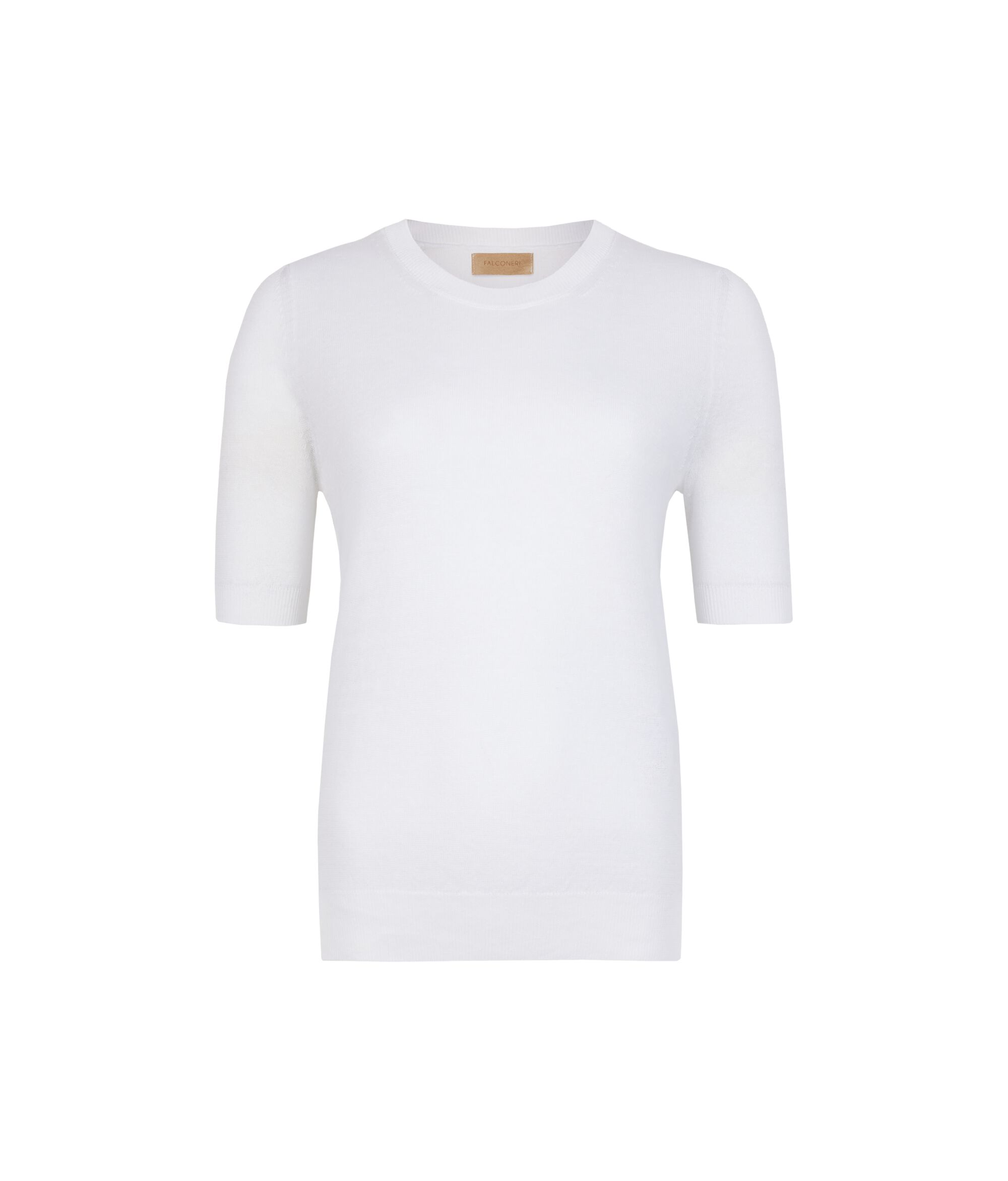 Cotton-Linen Crew Neck T-Shirt