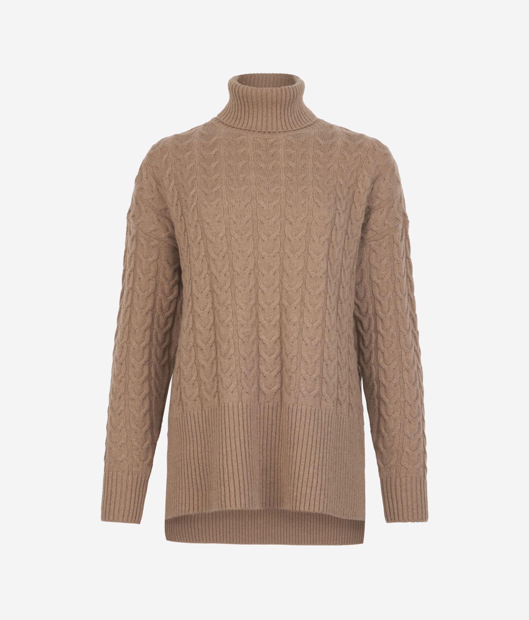 Водолазка с косами из ультрамягкого кашемира