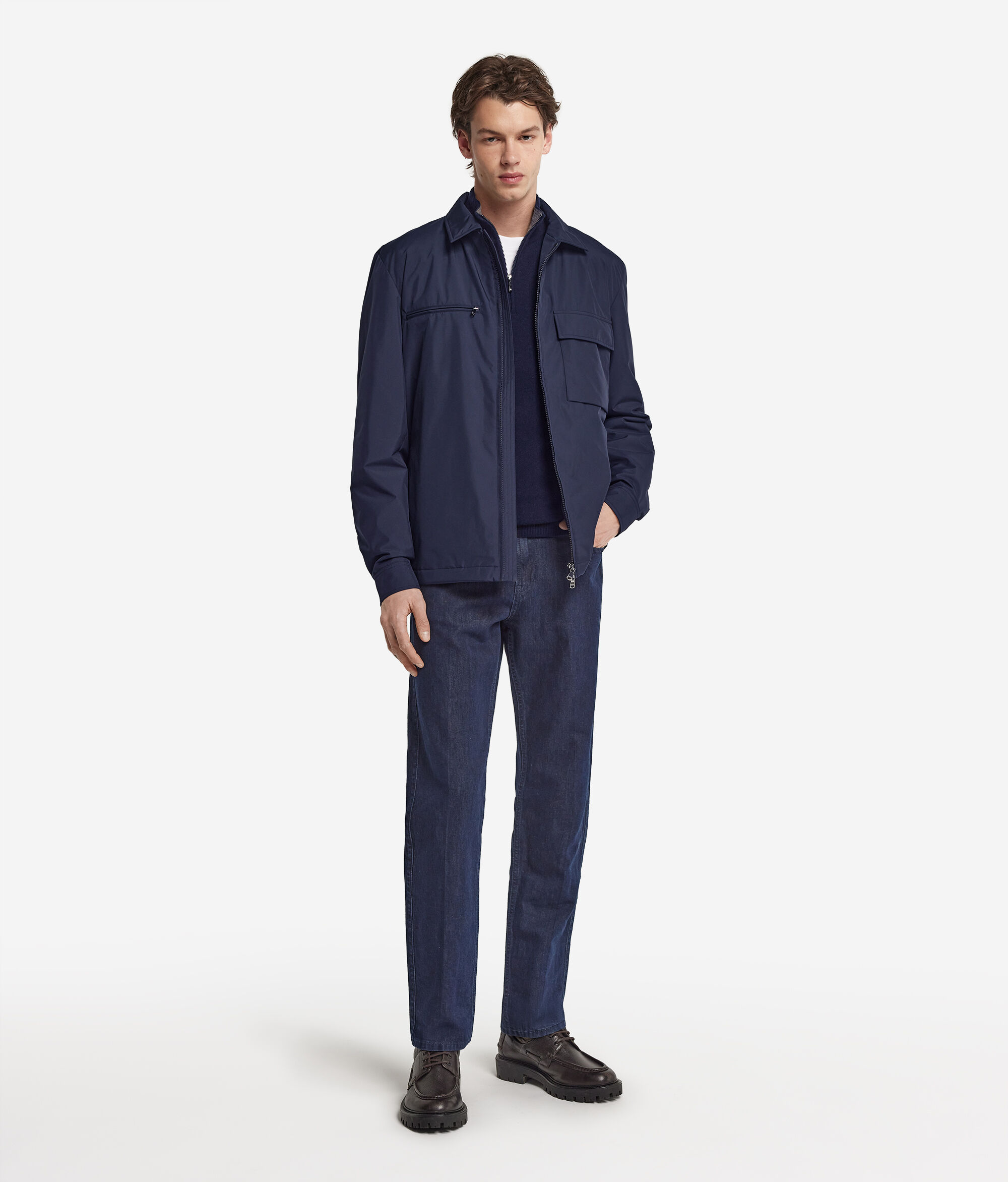 Funktions-Overshirt mit Reißverschluss