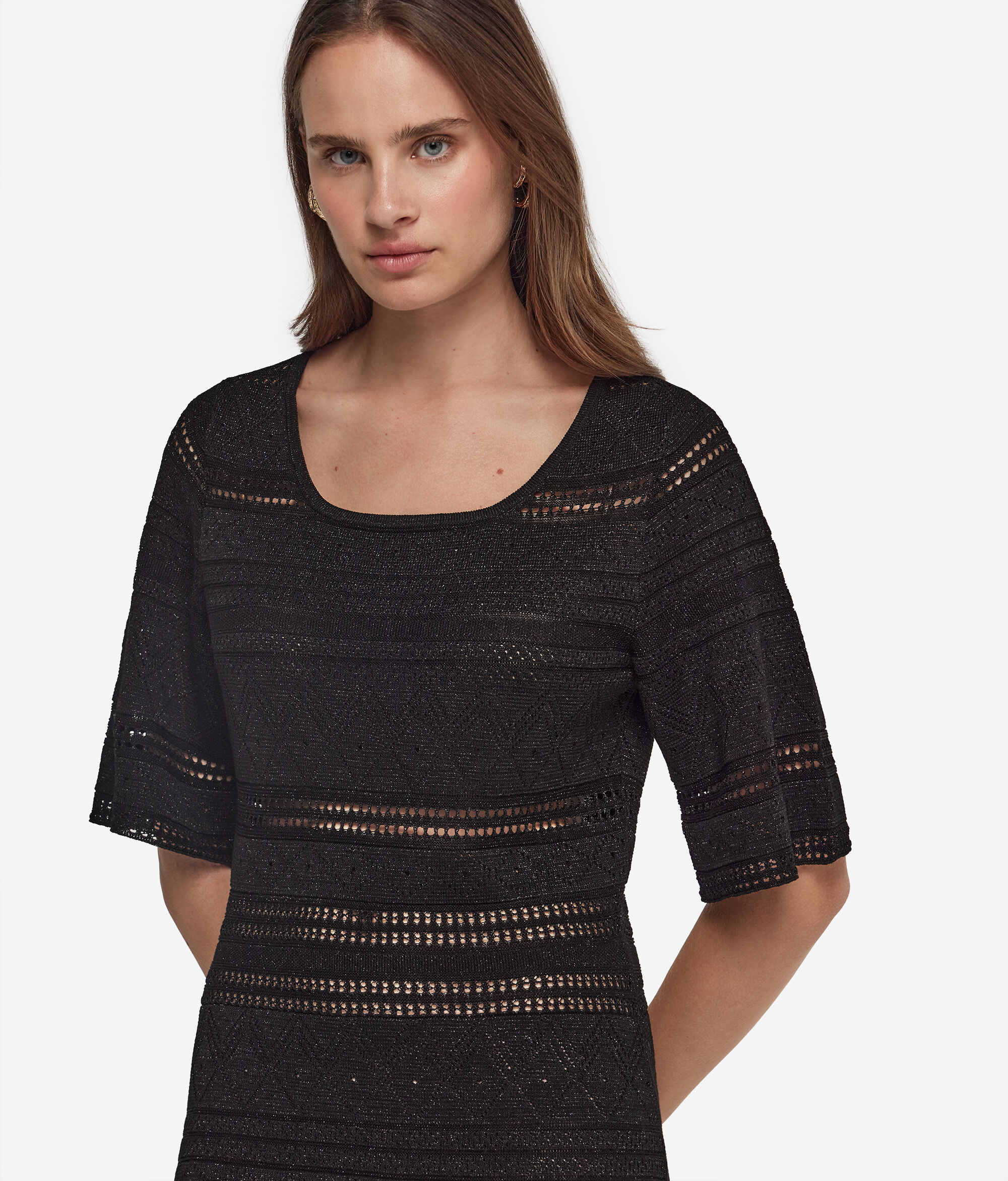 Rochie cu efect croșetat