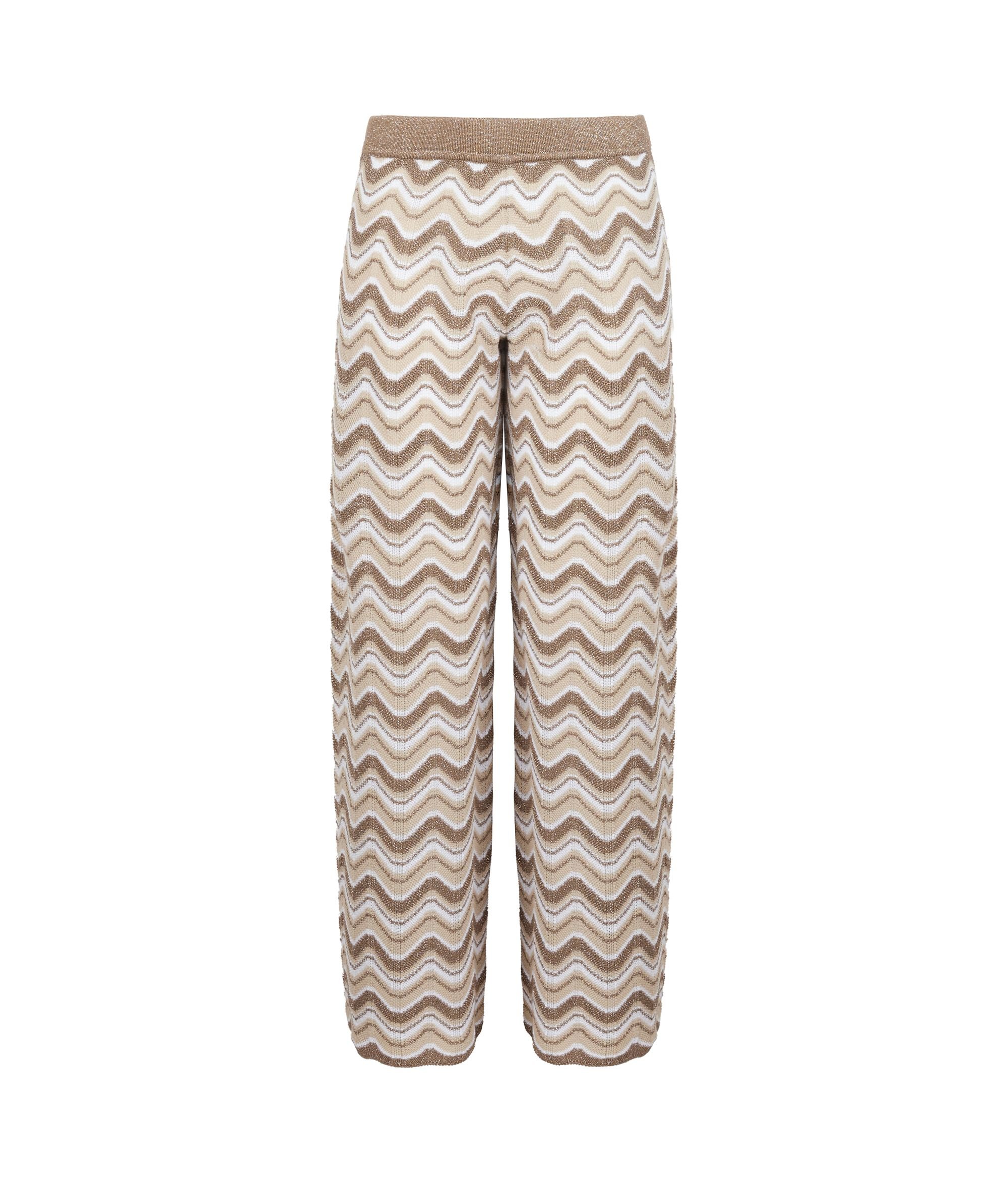 Pantalon à chevrons avec lamé