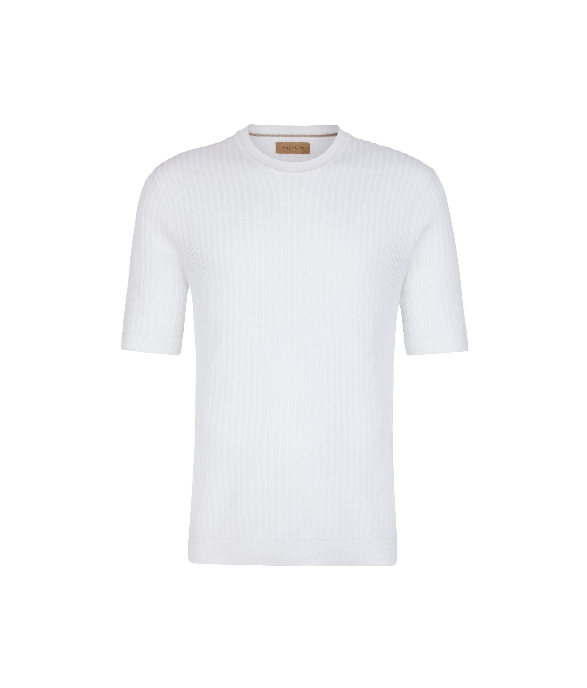 Short-Sleeved Narrow-Ribbed T-Shirt_8078