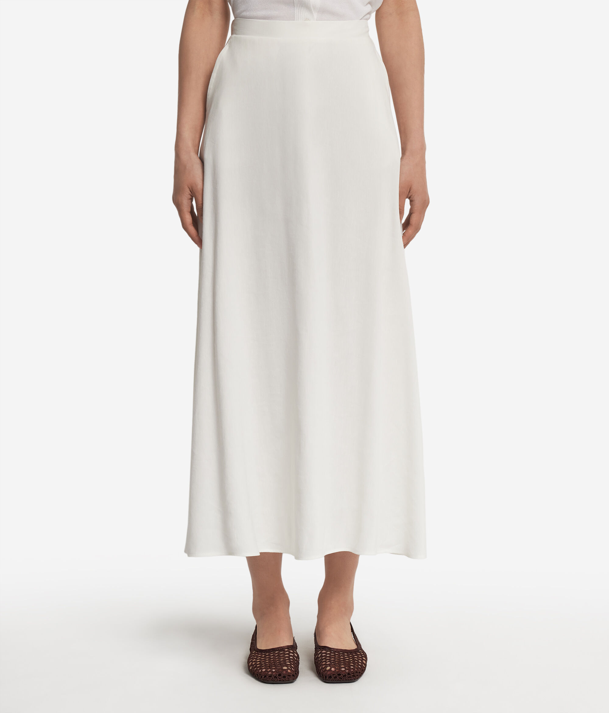 Юбка изо льна и вискозы