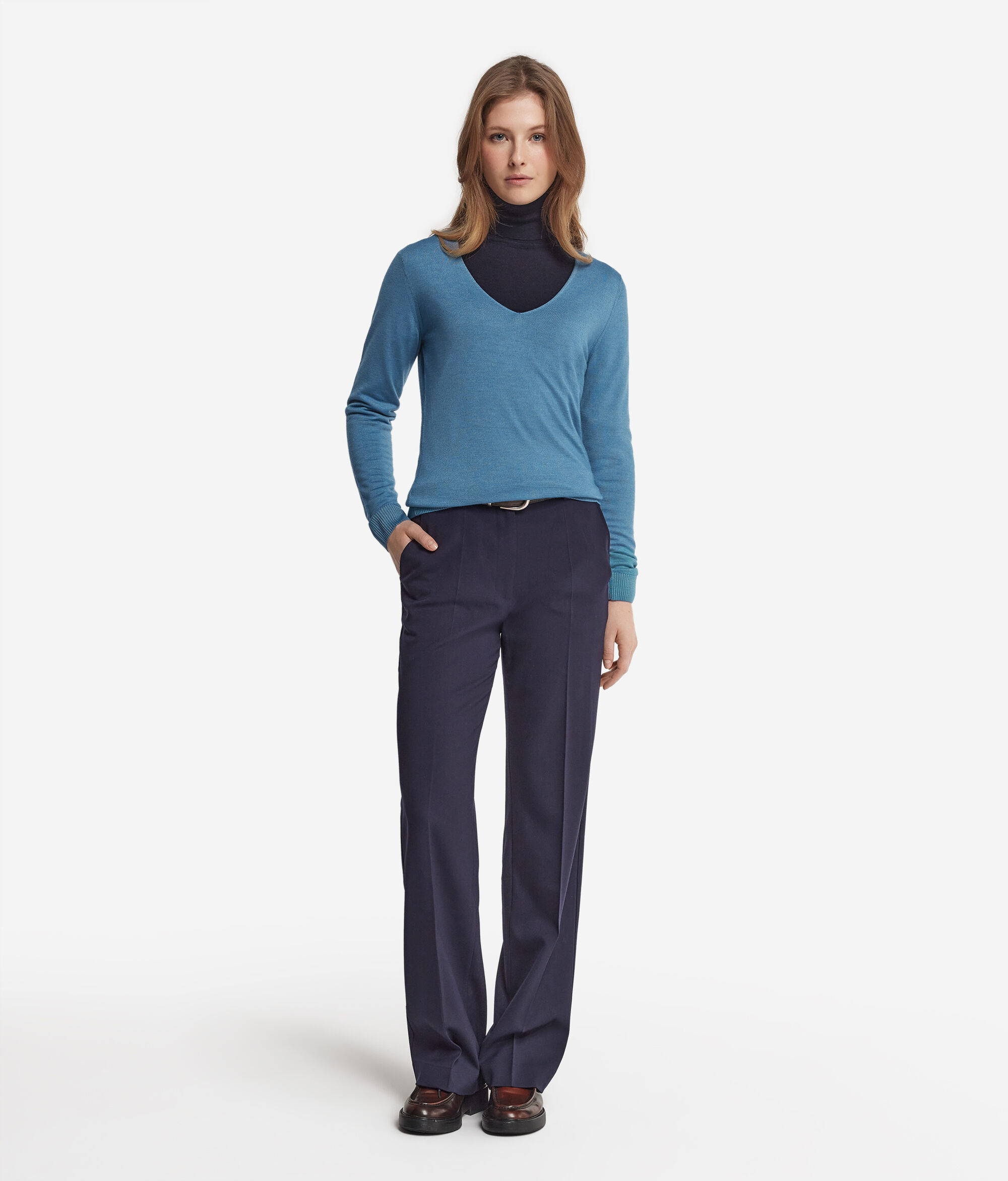 Maglia con scollo a V in Cashmere Ultrafine