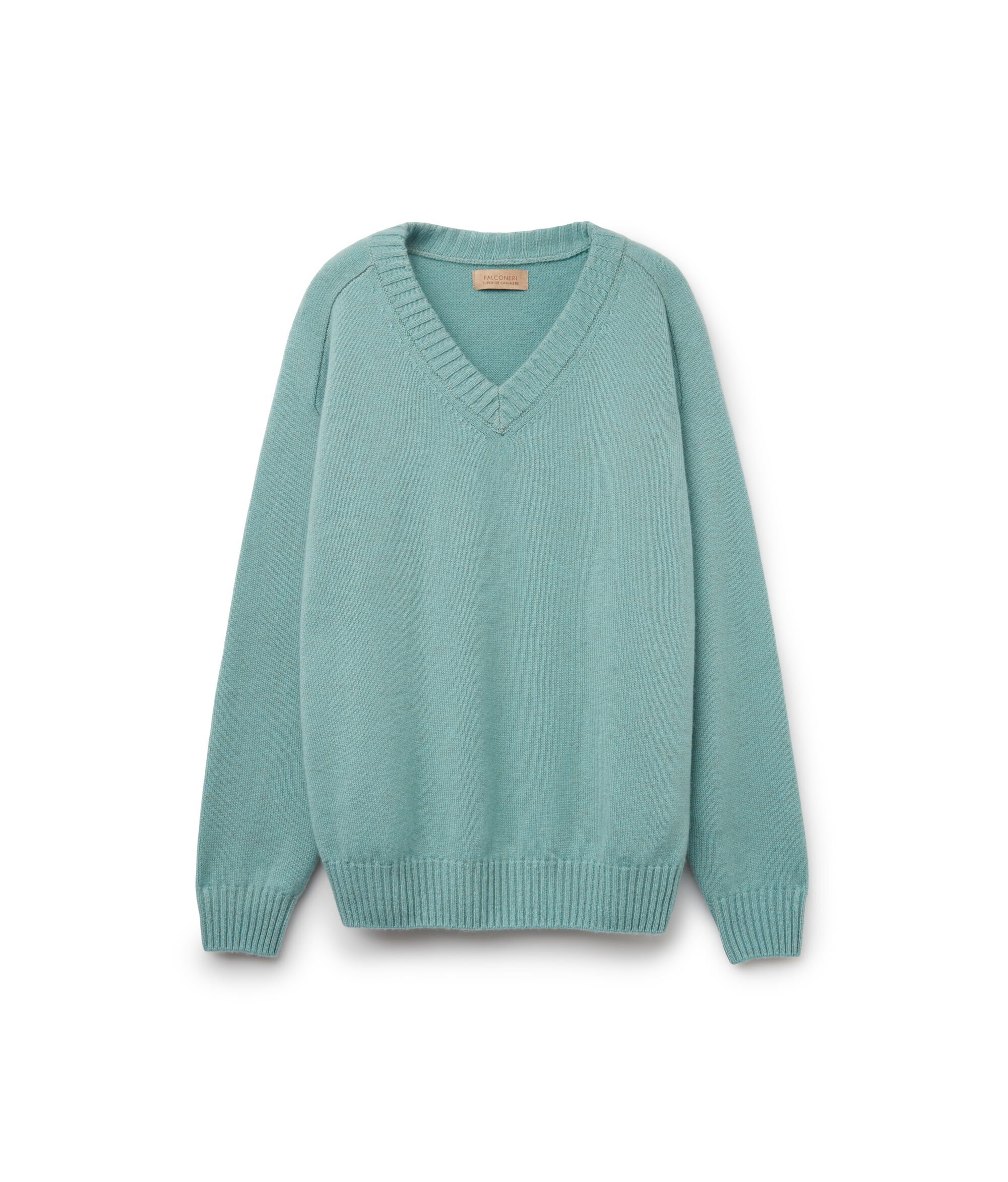 Ultrasoft Cashmere V-Neck Sweater with Set-in Sleeves