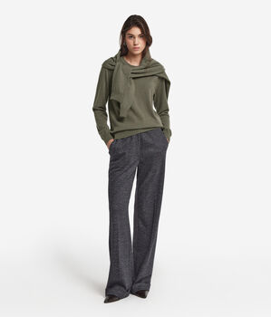 Long-Sleeved Ultrasoft Cashmere Round-Neck Jumper