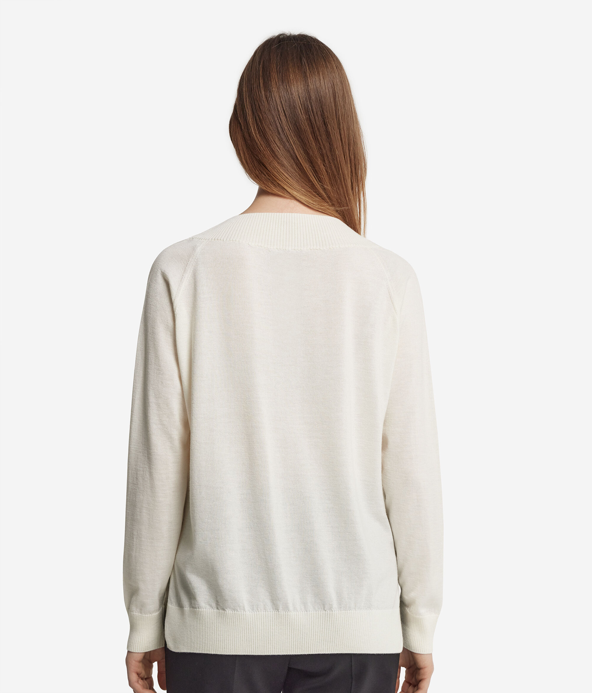 Pullover mit V-Ausschnitt aus Kaschmir Ultrafine