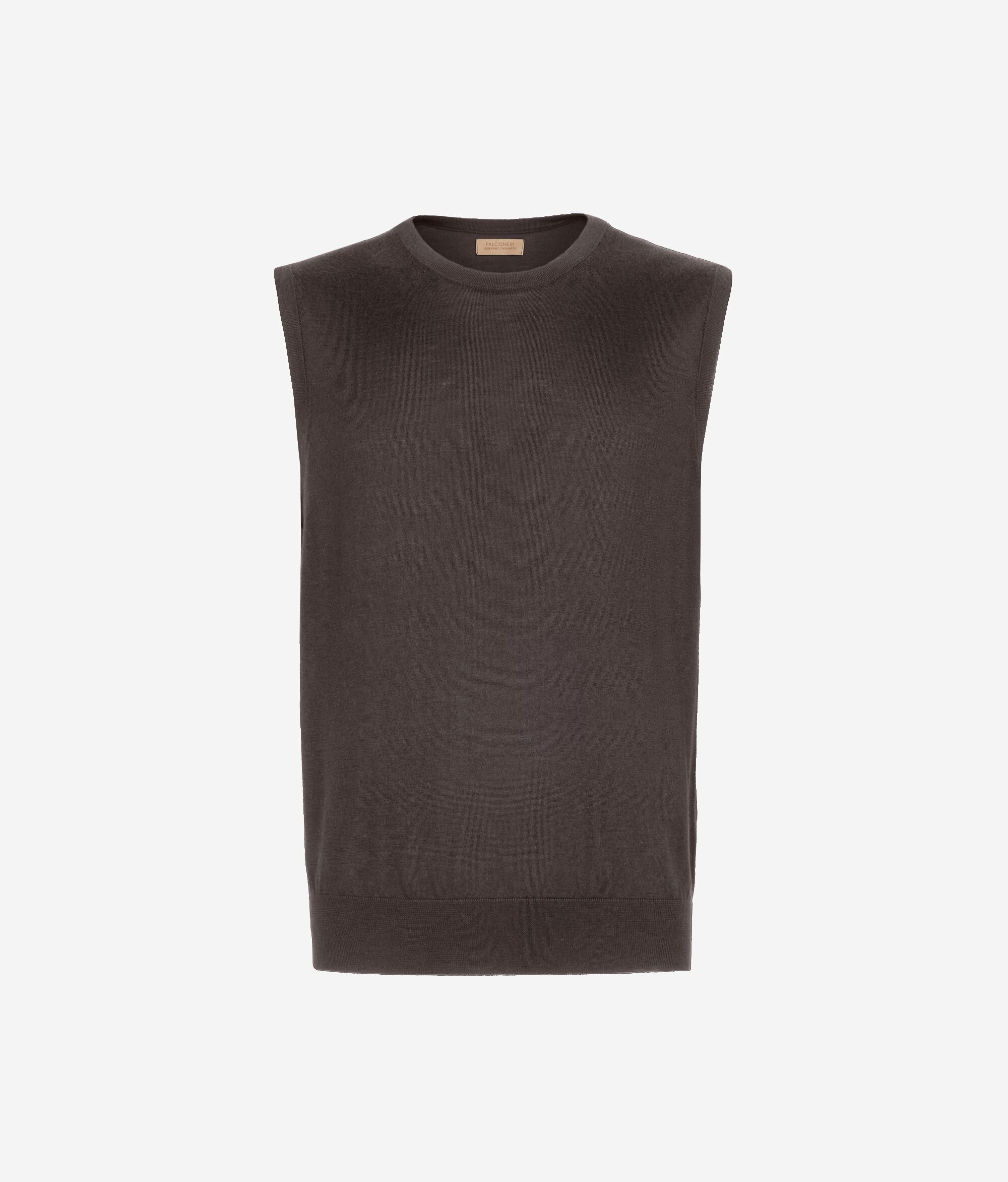 Round-Neck Ultrafine Cashmere Sweater Vest