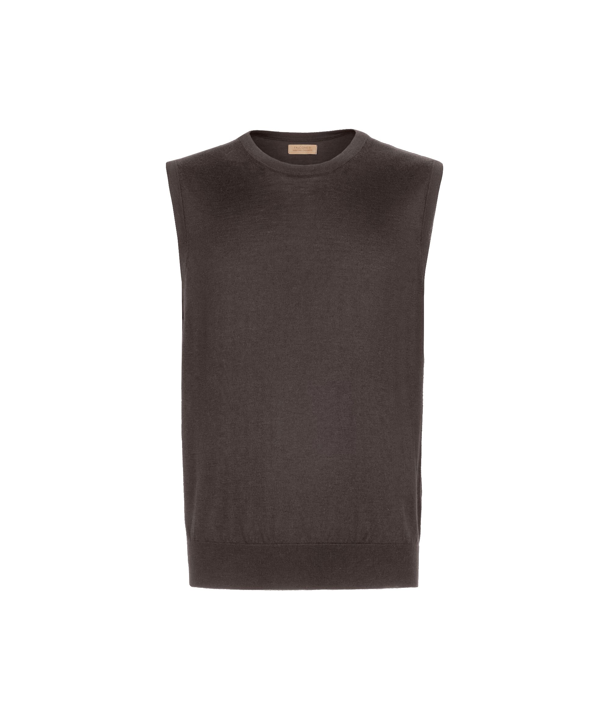 Round-Neck Ultrafine Cashmere Sweater Vest