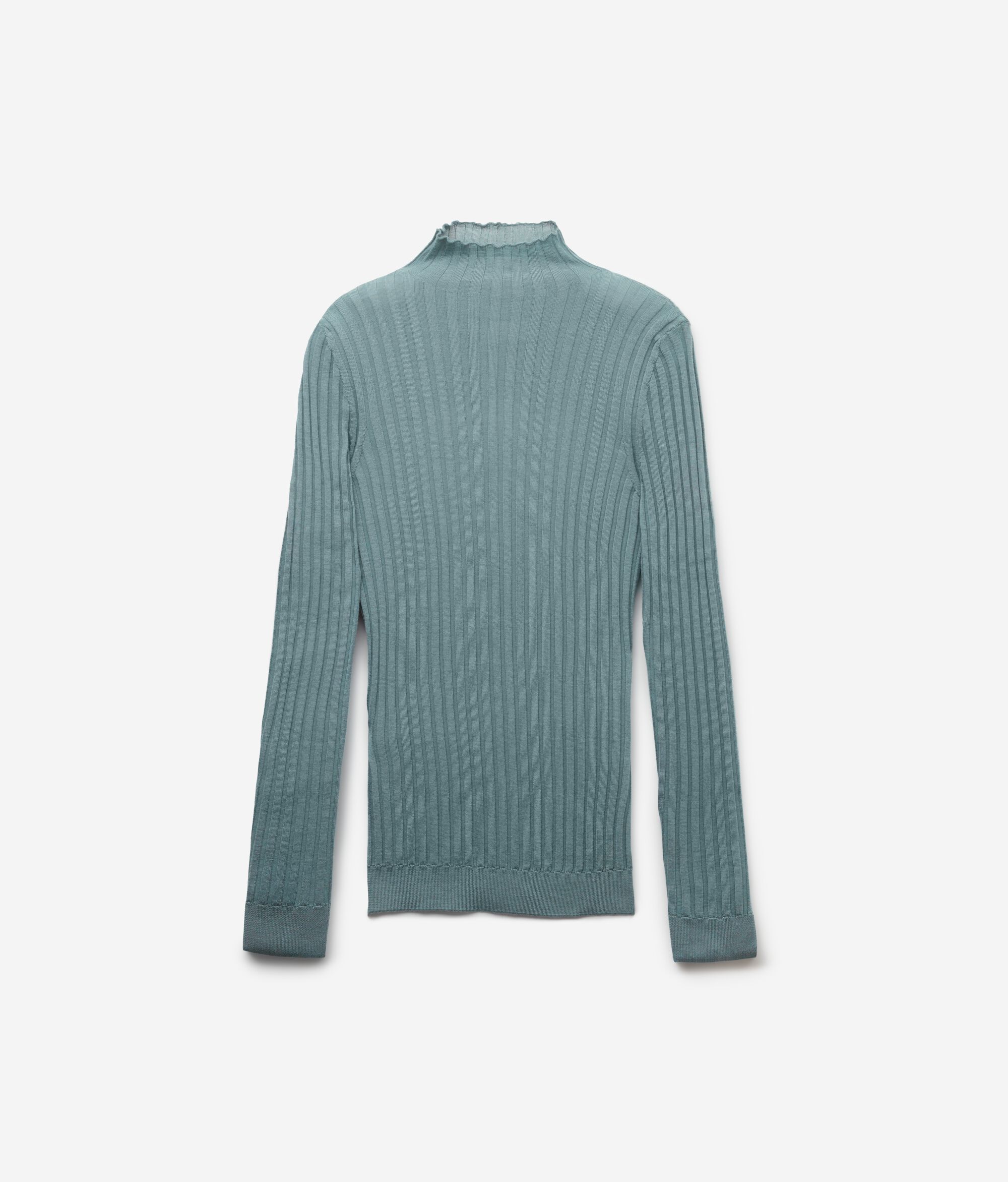 Rollkragenpullover aus flach geripptem Kaschmir Ultrafine