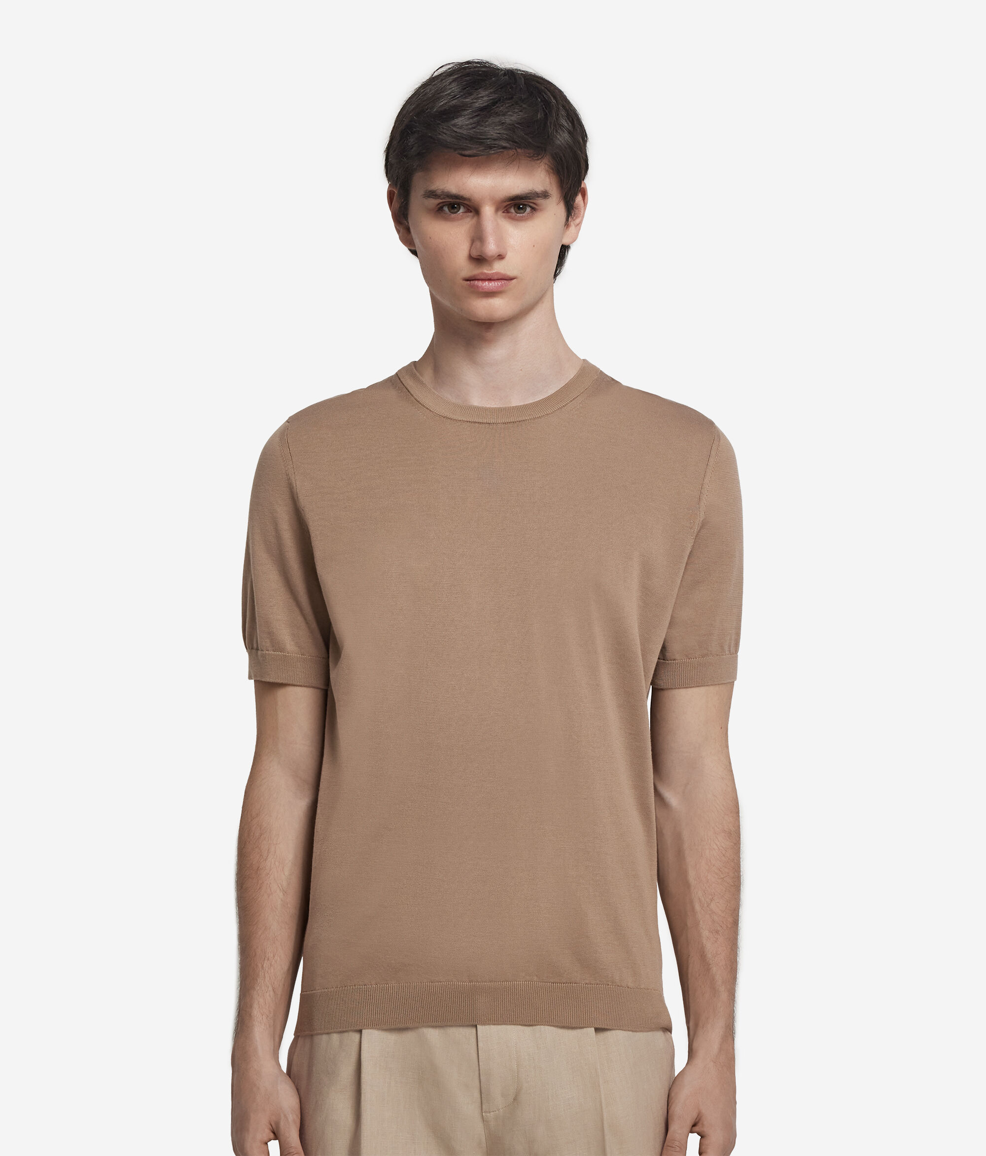 Fresh Cotton Short-Sleeved Round-Neck T-Shirt