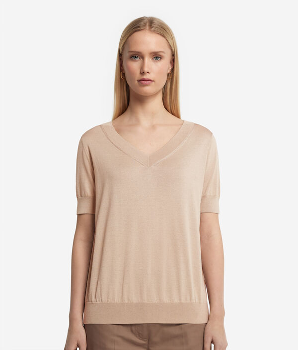 Джемпер из шелка и хлопка