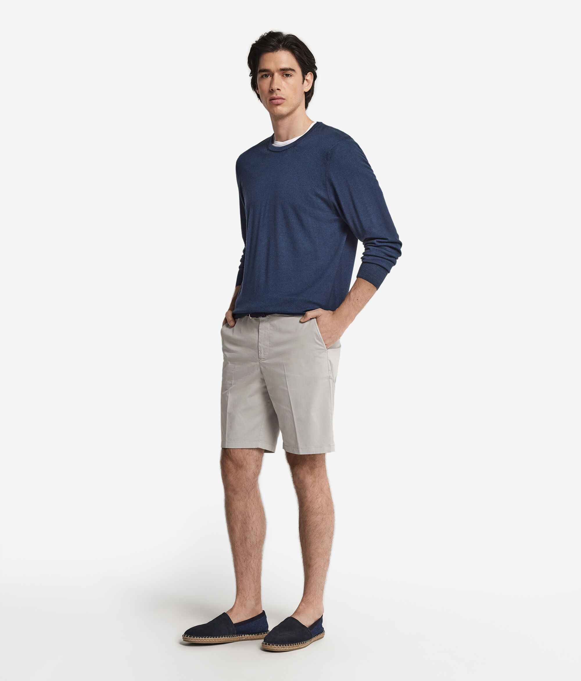 Pantalone Chino Corto in Cotone
