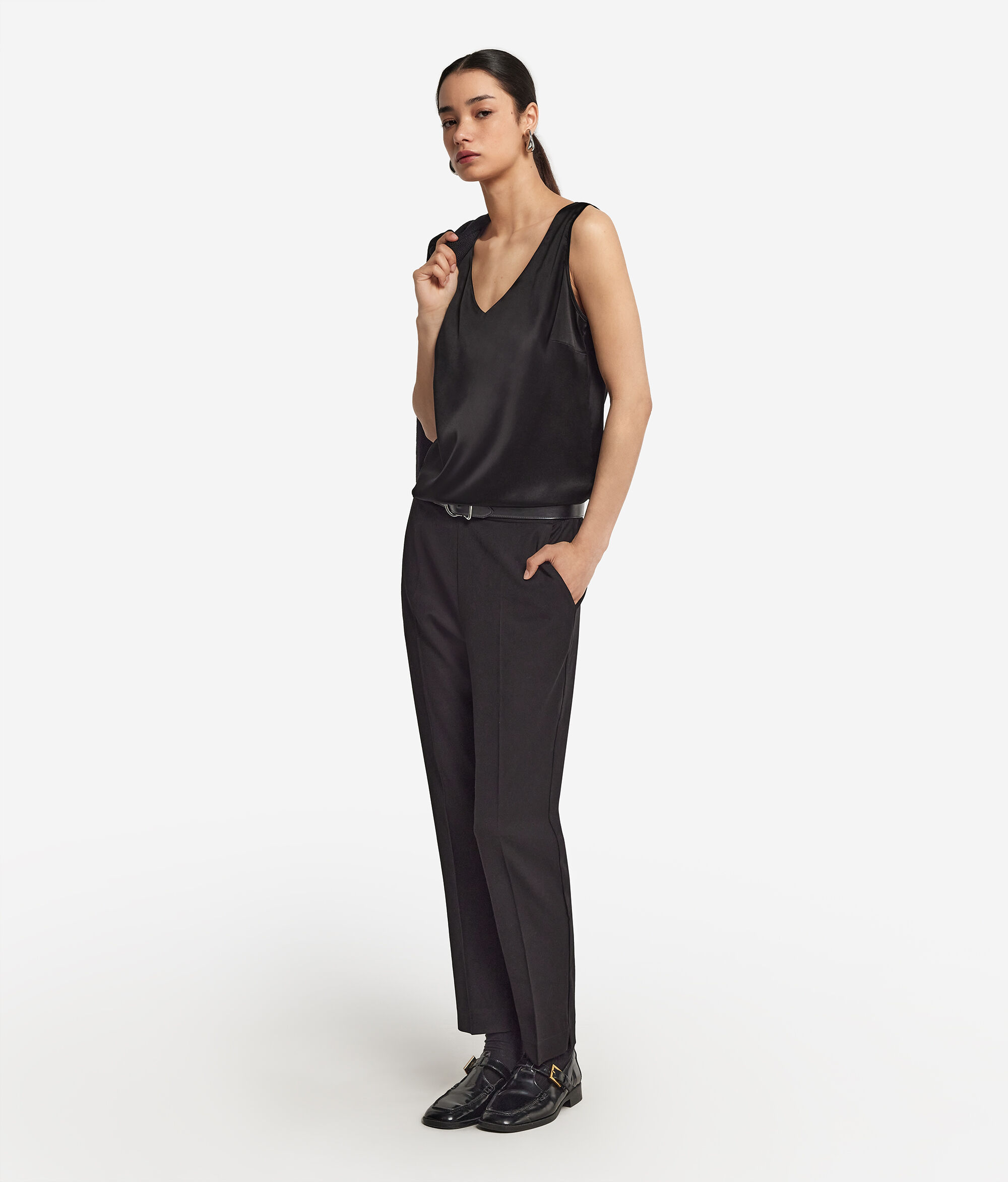V-Neck Silk Camisole