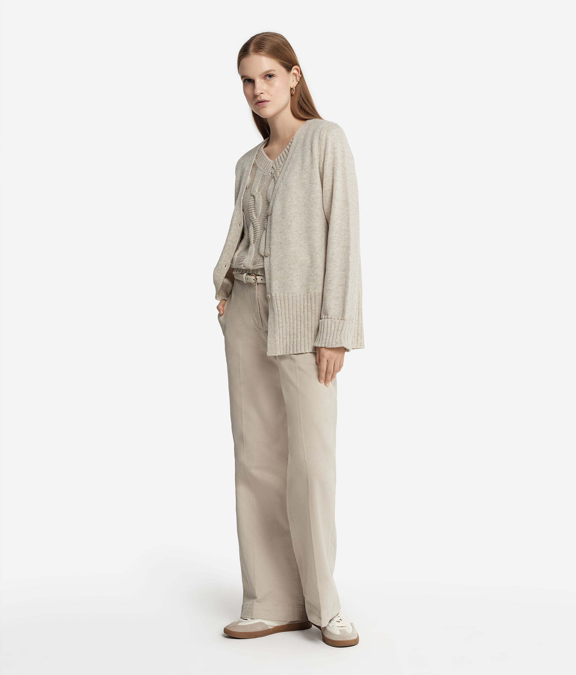 Gilet à col V en cachemire ultra-doux