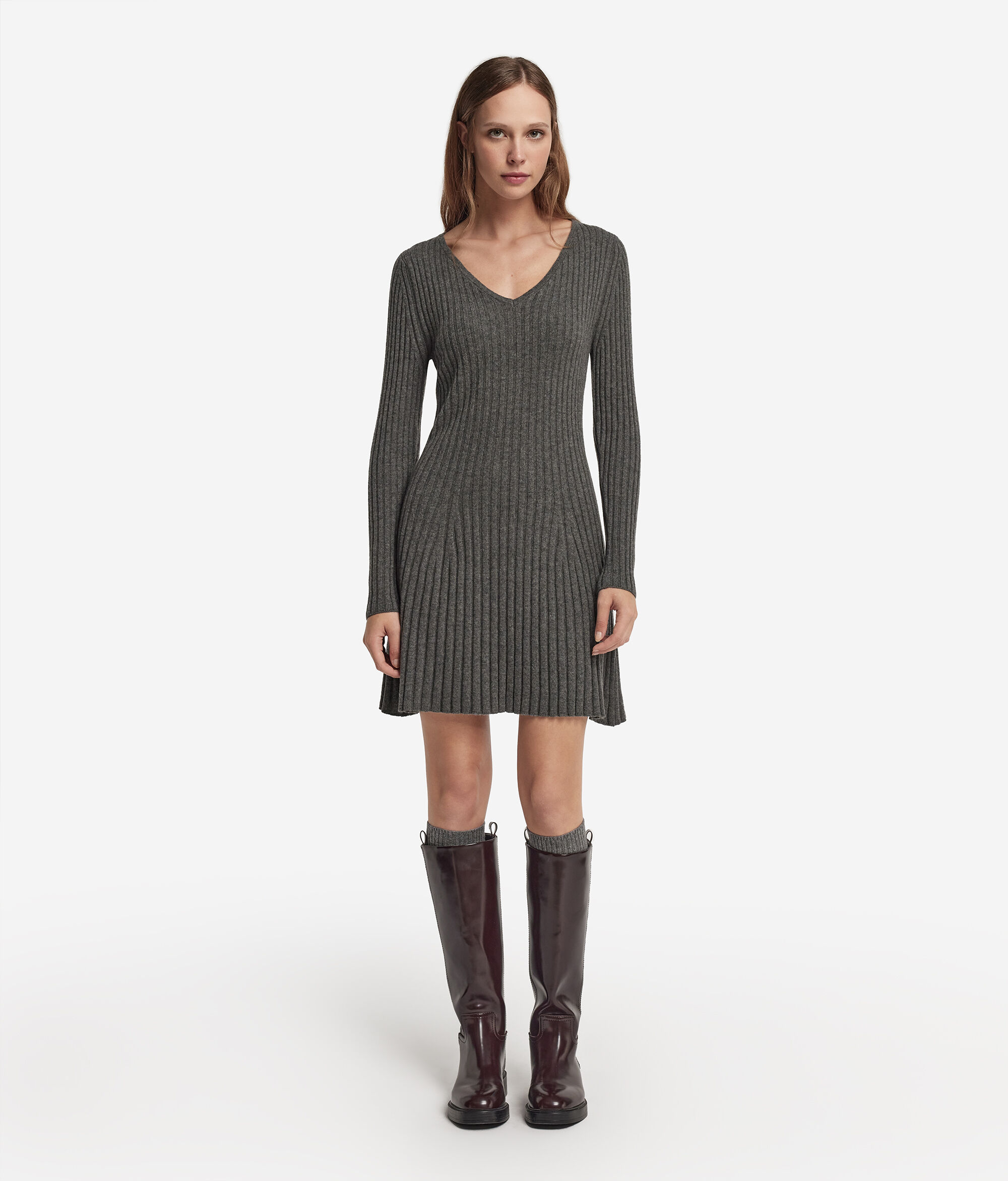 Ribbed Ultrasoft Cashmere dress