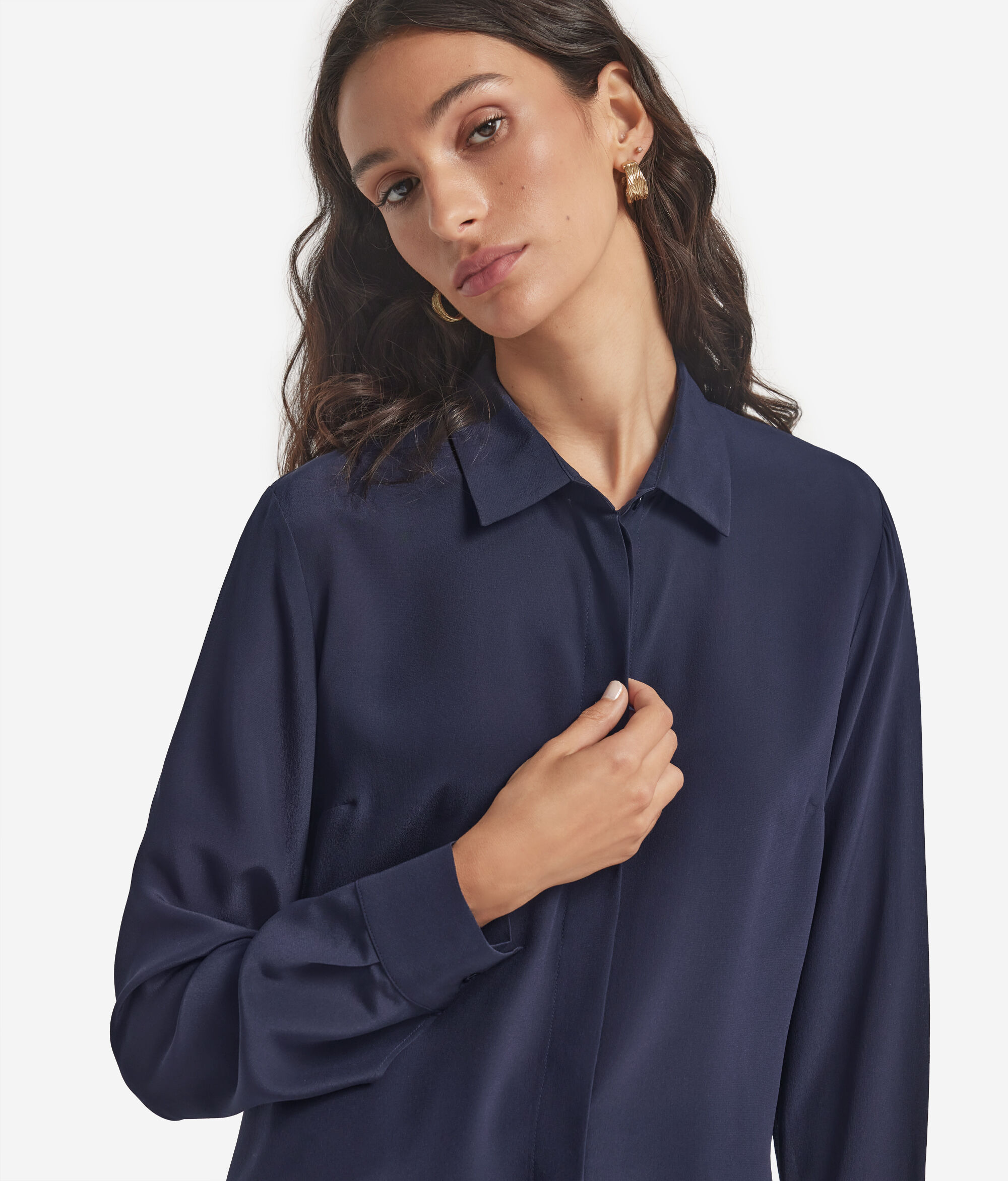 Silk Collared Shirt