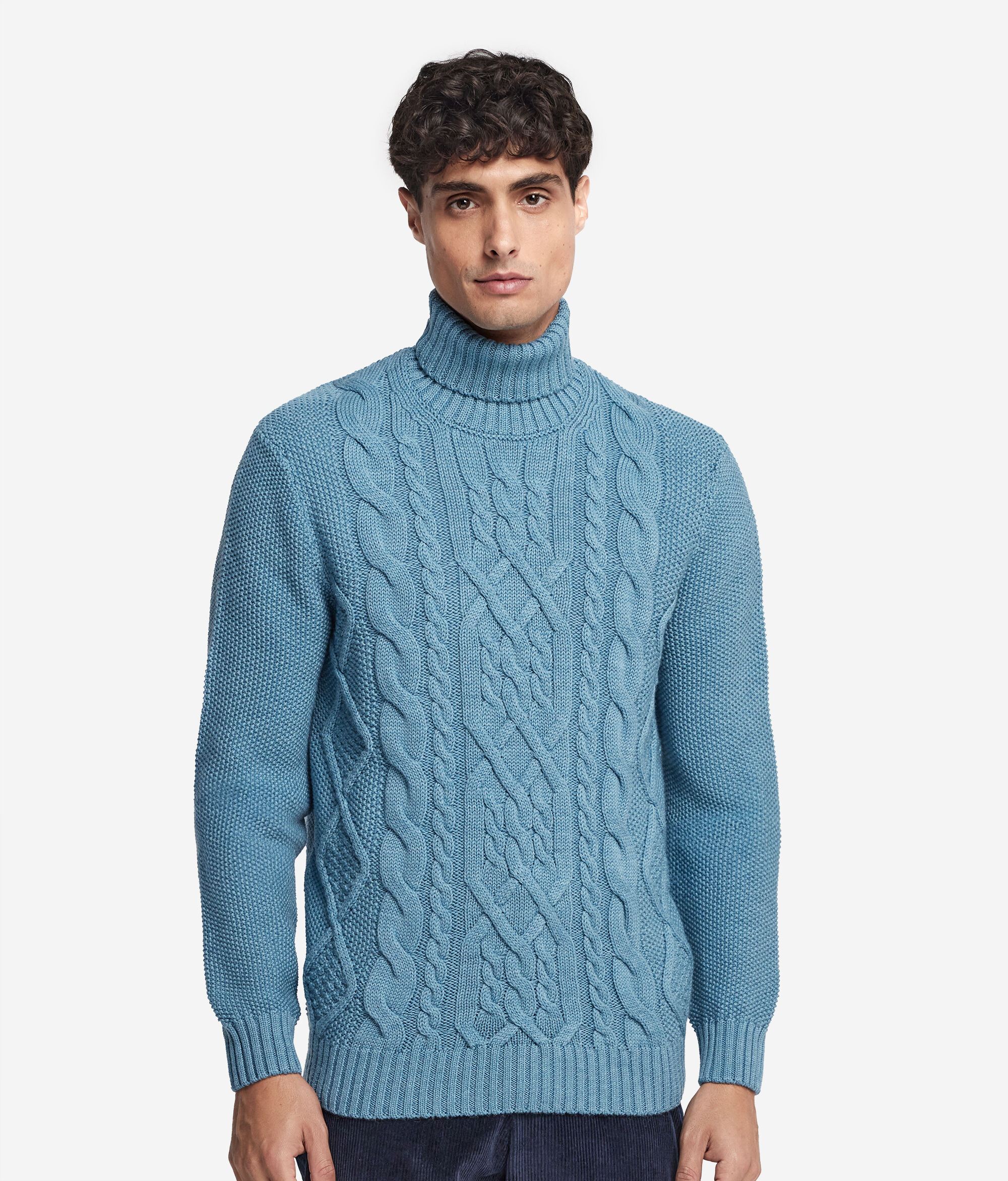 Pull à col roulé style pêcheur