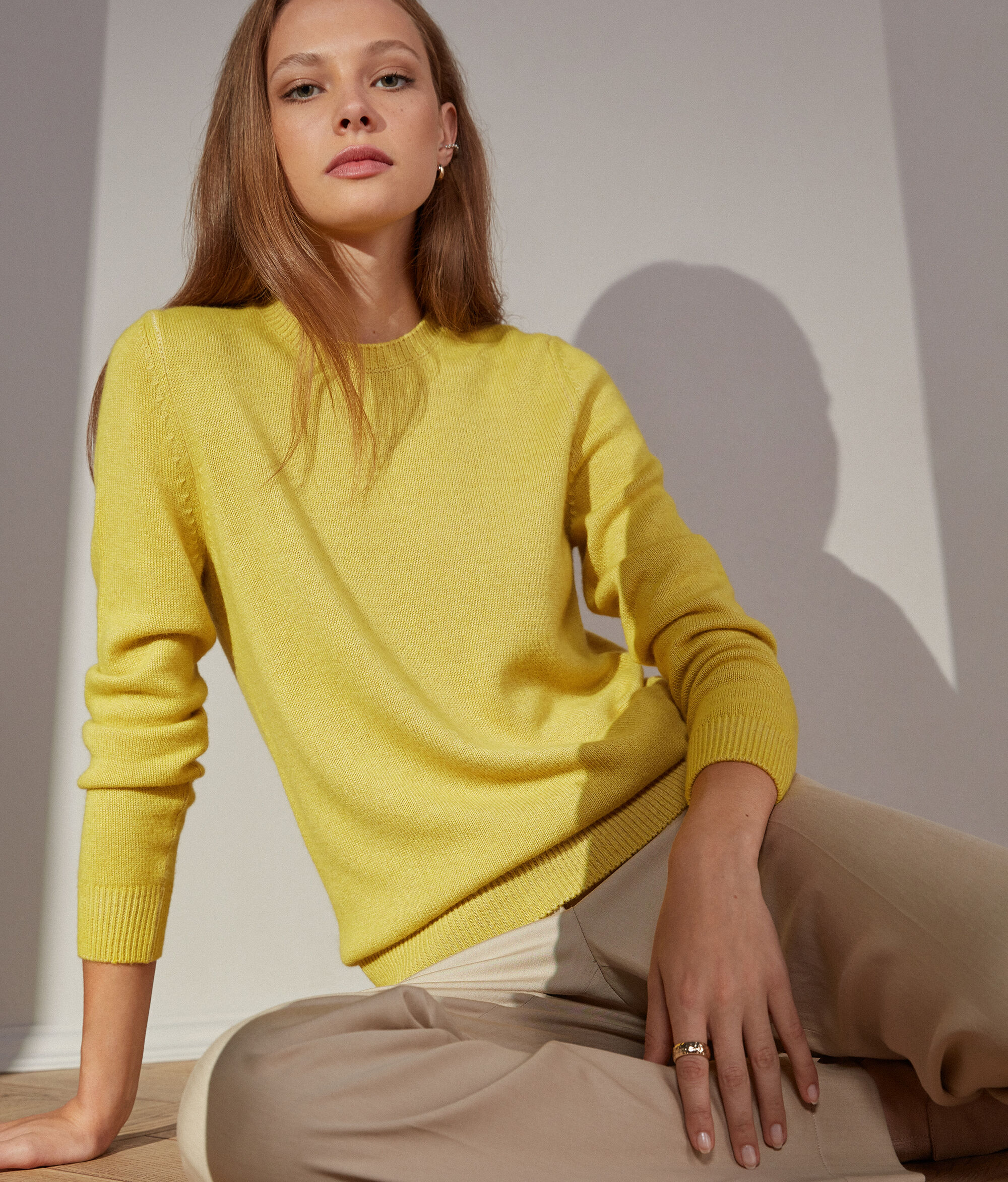 ウルトラソフトカシミヤ クルーネック セーター