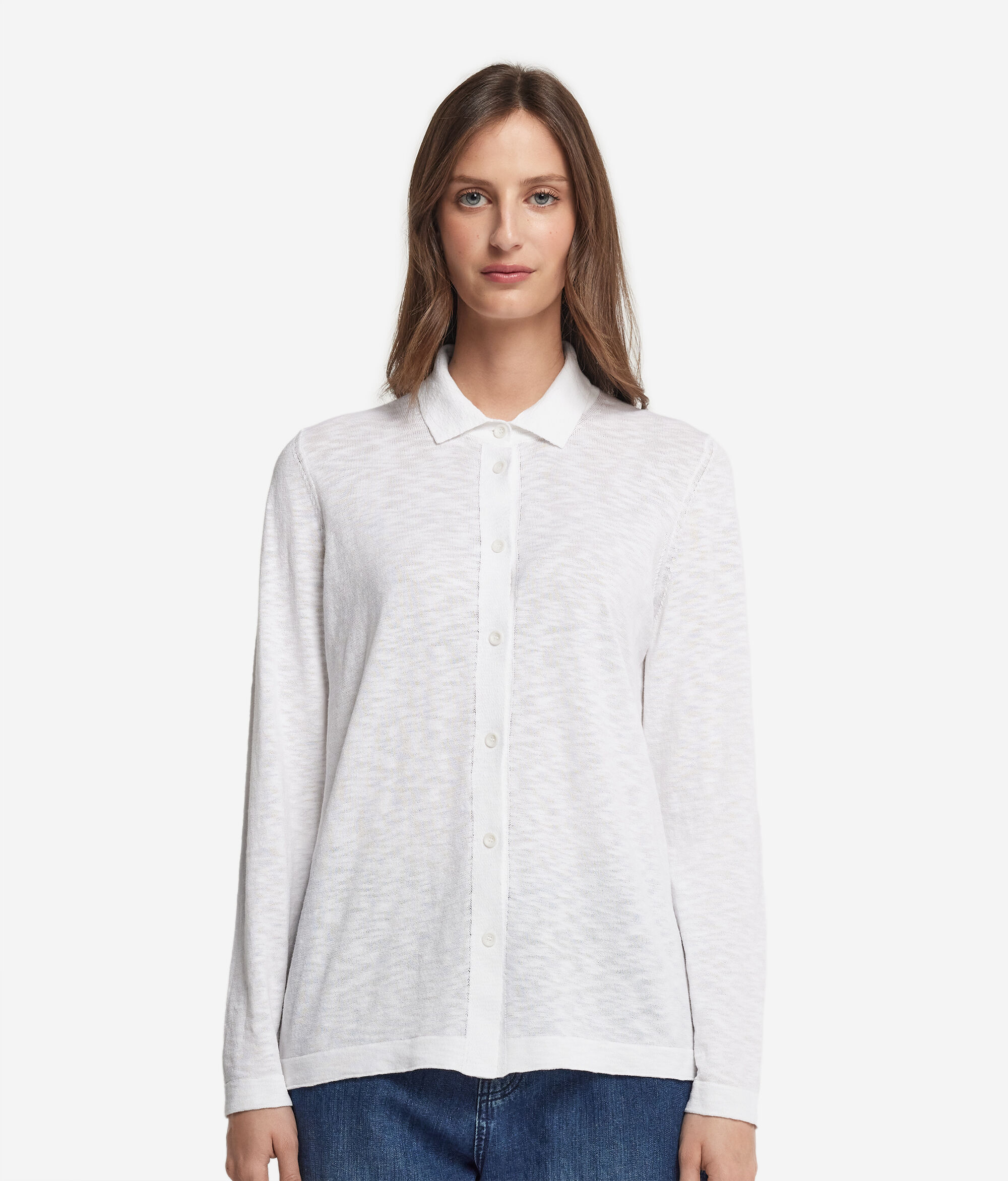 Long-Sleeved Cotton Shirt